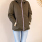 Doudoune réversible imperméable Laura Jo kaki/dorée -Amélia courte