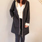Imperméable réversible Laura Jo noire/dorée - Elena longue