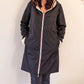 Imperméable réversible Laura Jo noire/dorée - Elena longue
