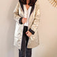 Imperméable réversible Laura Jo noire/dorée - Elena longue
