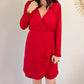 Robe courte rouge - Armelle