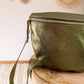 Sac banane XL en cuir irisé - Jacob kaki