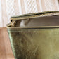 Sac banane XL en cuir irisé - Jacob kaki