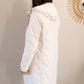 Doudoune réversible imperméable Laura Jo - Amélia blanche/dorée longue