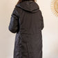 Doudoune réversible imperméable Laura Jo - Amélia noire/dorée longue