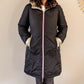 Doudoune réversible imperméable Laura Jo - Amélia noire/dorée longue