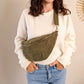 Sac banane en velours côtelé Ciao Boum - Masha kaki