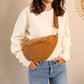 Sac banane en velours côtelé Ciao Boum - Masha camel