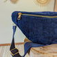 Sac banane en velours côtelé Ciao Boum - Masha marine
