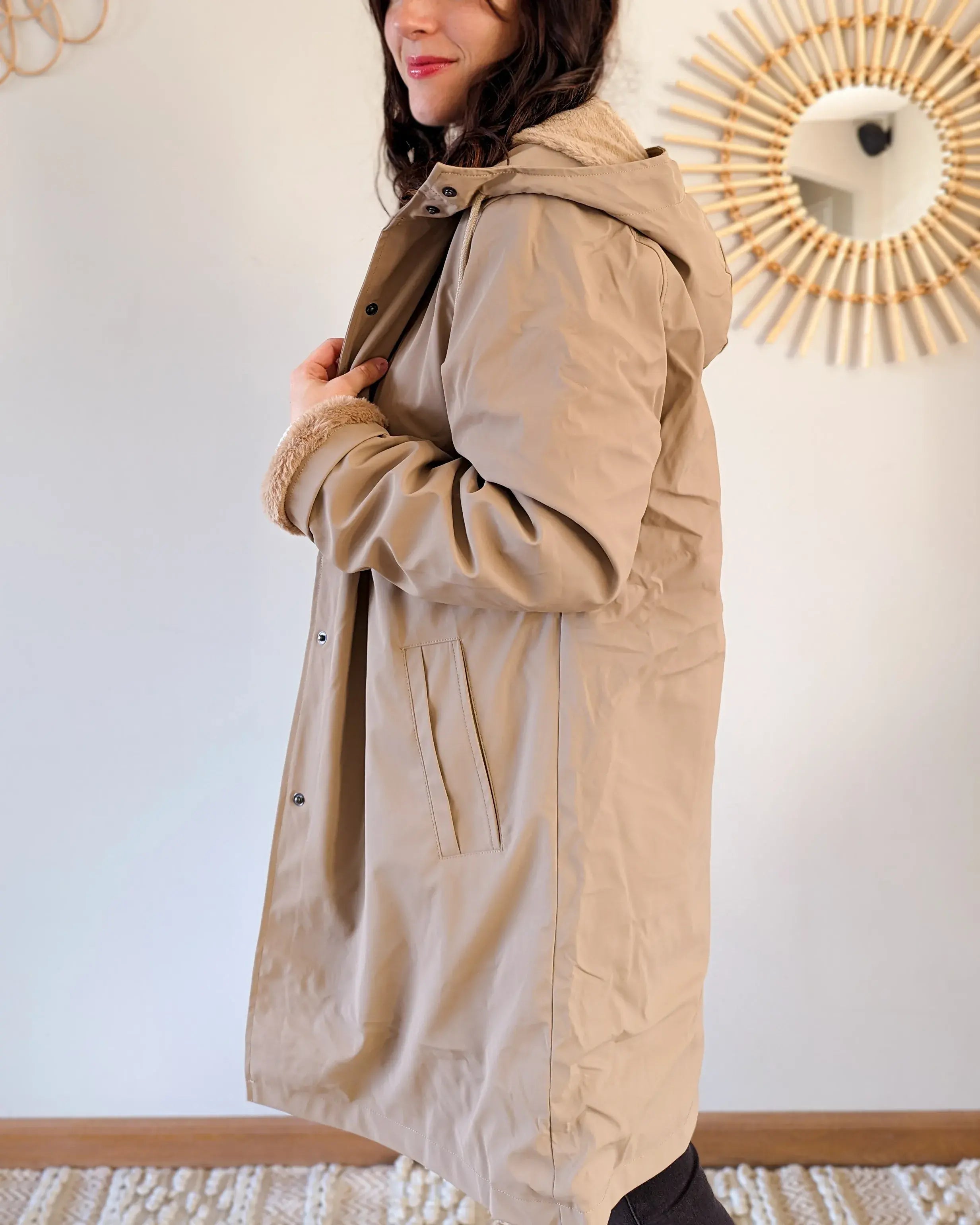 Ciré fourré imperméable - Marceau camel