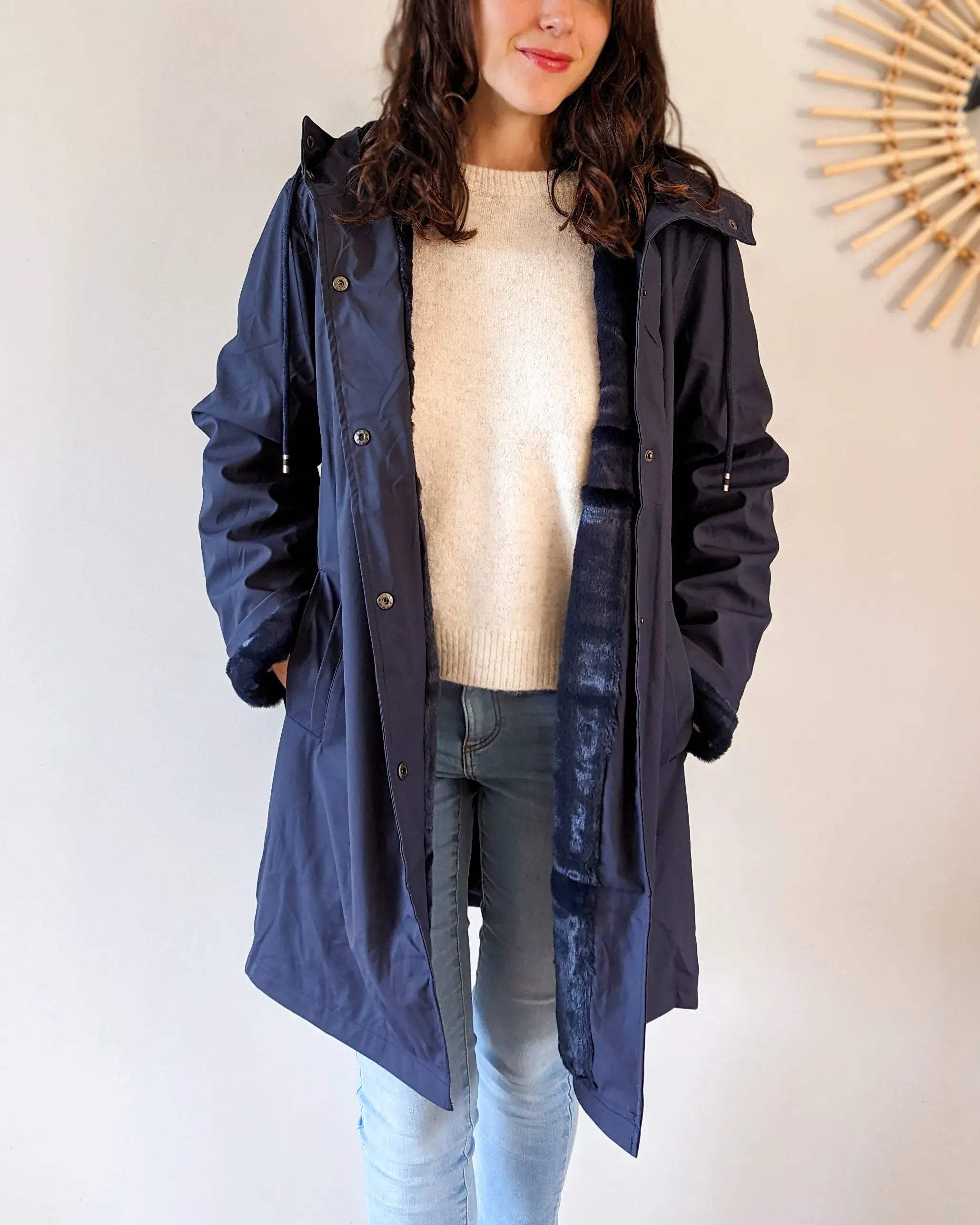 Ciré fourré imperméable - Marceau marine