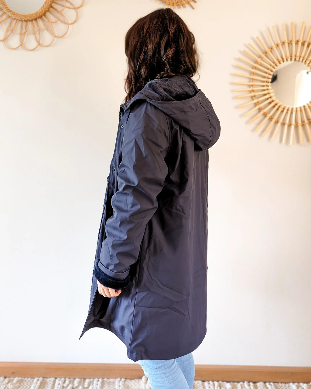 Ciré fourré imperméable - Marceau marine