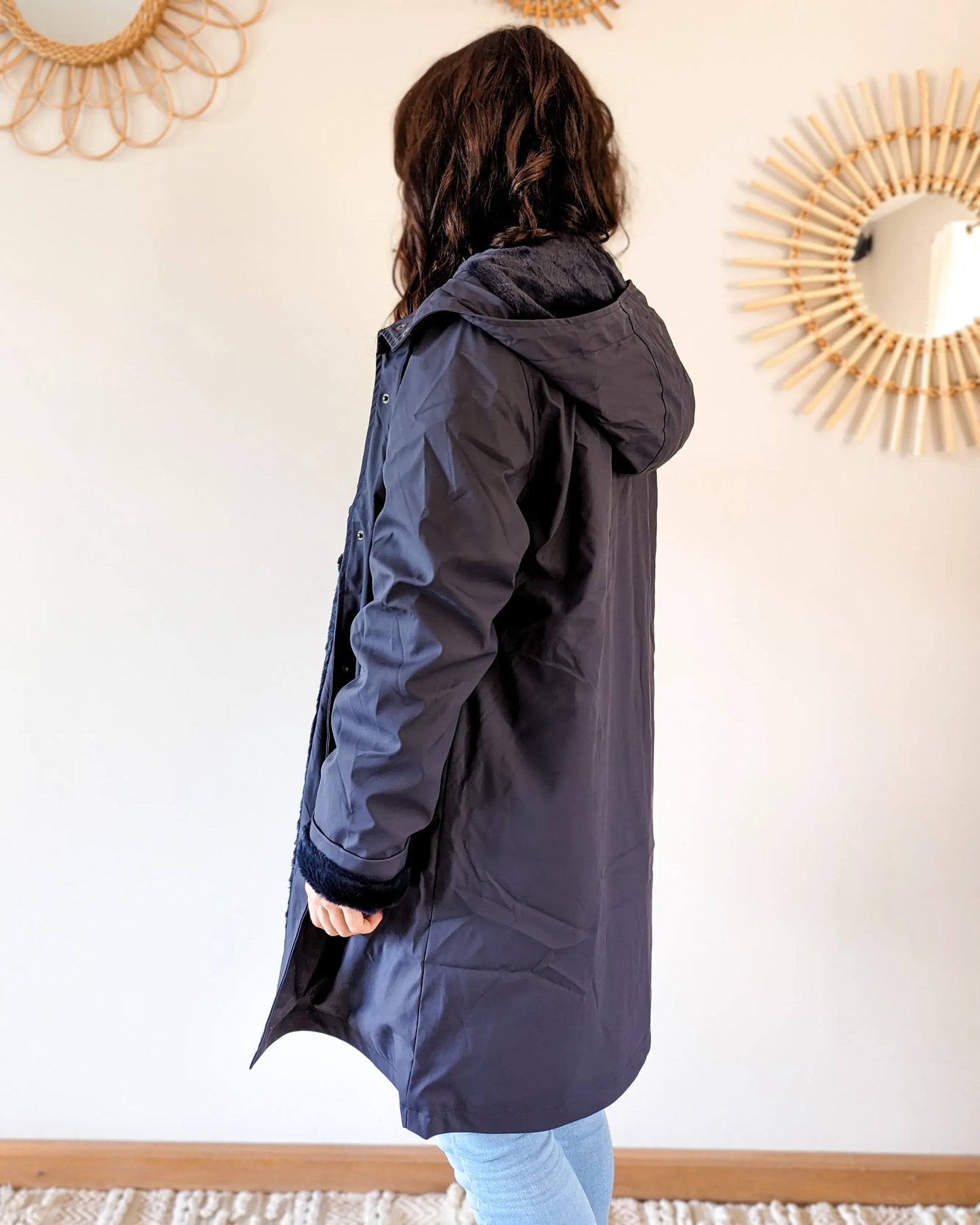 Ciré fourré imperméable - Marceau marine