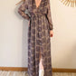 Robe longue à motifs - Véra violette