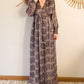 Robe longue à motifs - Véra violette