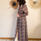 Robe longue à motifs - Véra violette
