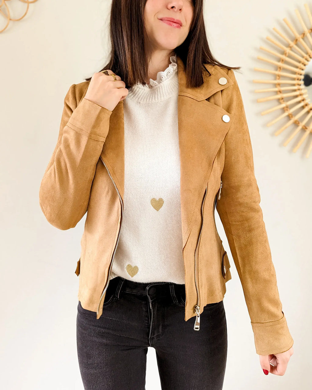 Perfecto suédine - Livio camel