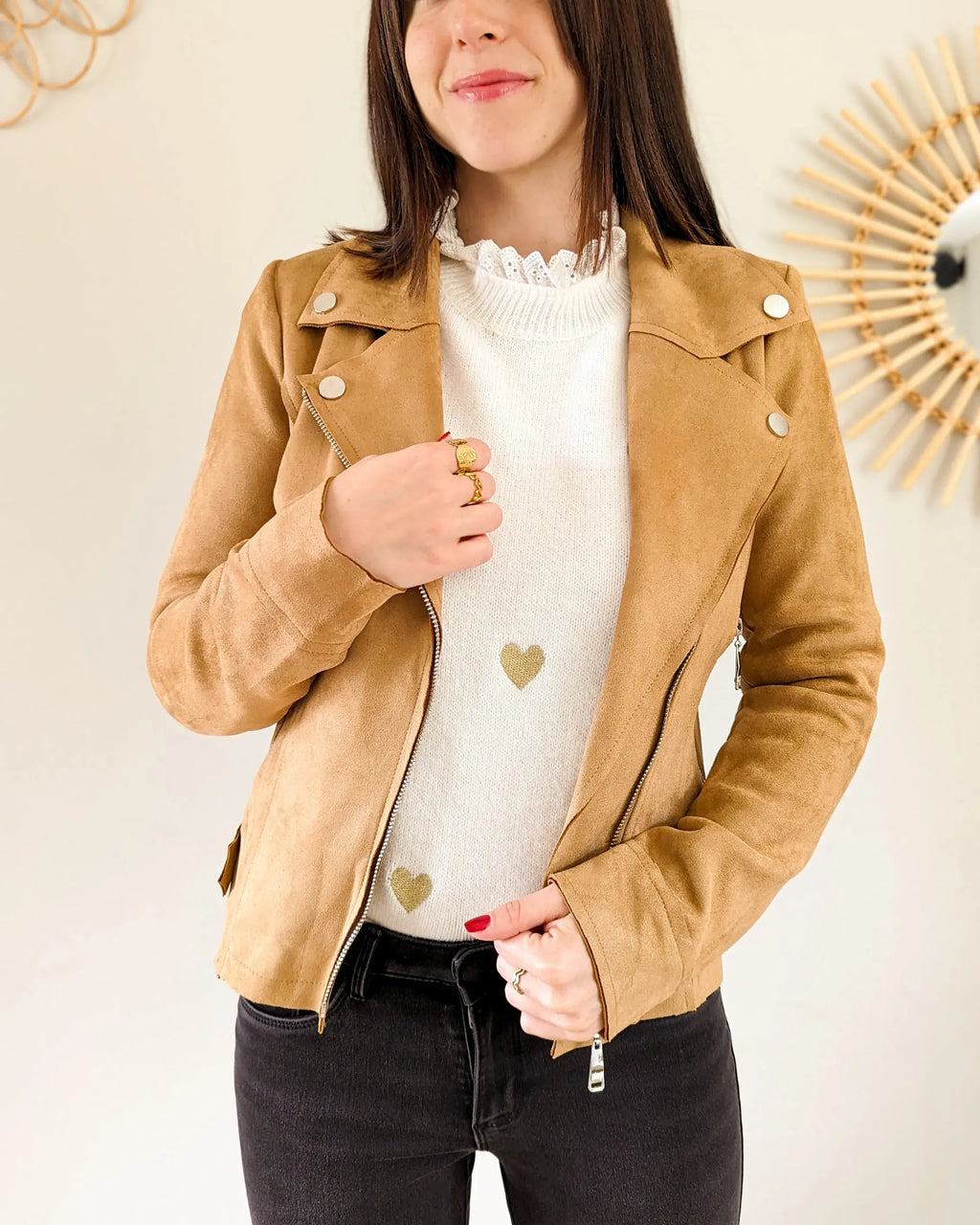 Perfecto suédine - Livio camel