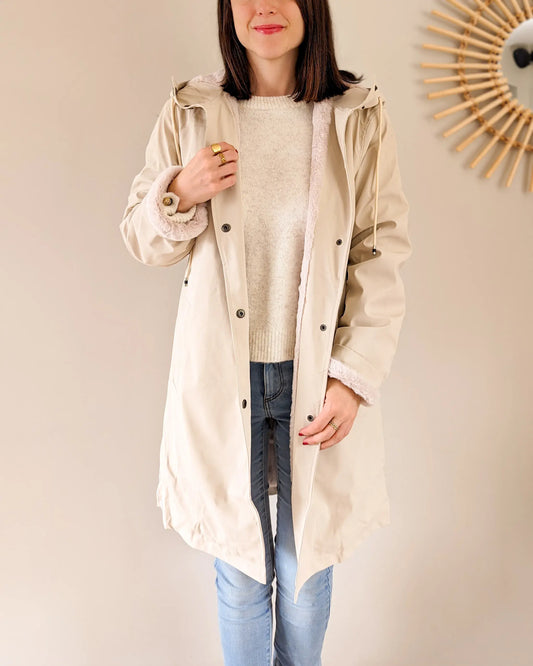 Ciré fourré imperméable - Marceau beige