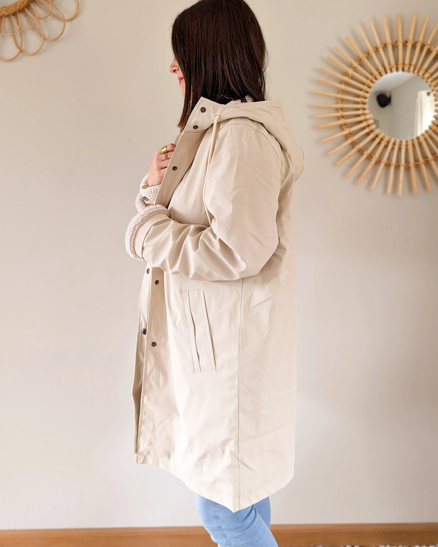 Ciré fourré imperméable - Marceau beige