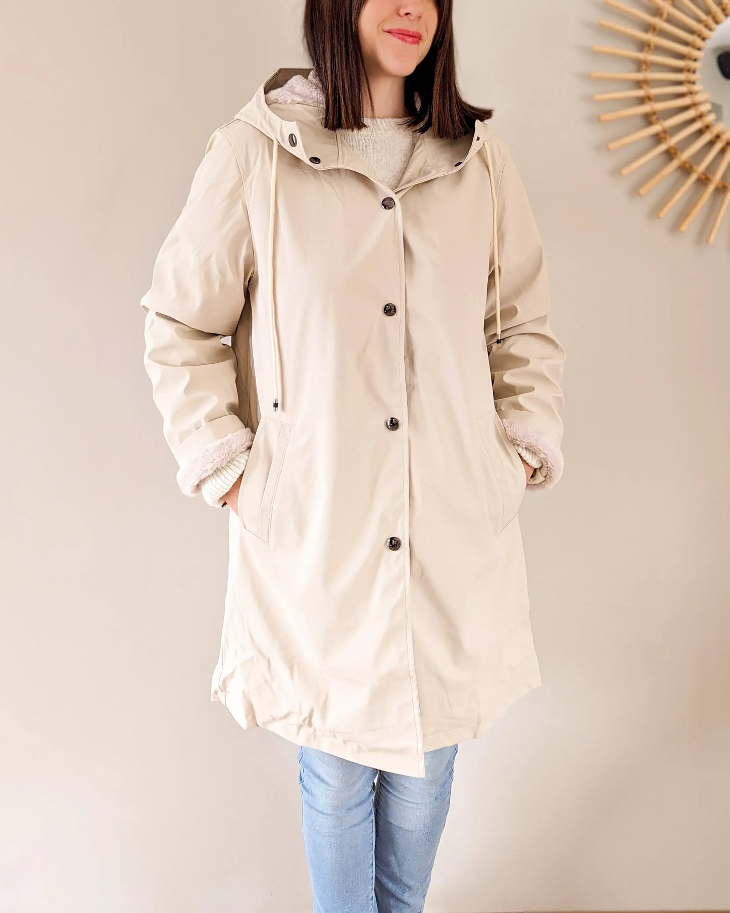 Ciré fourré imperméable - Marceau beige