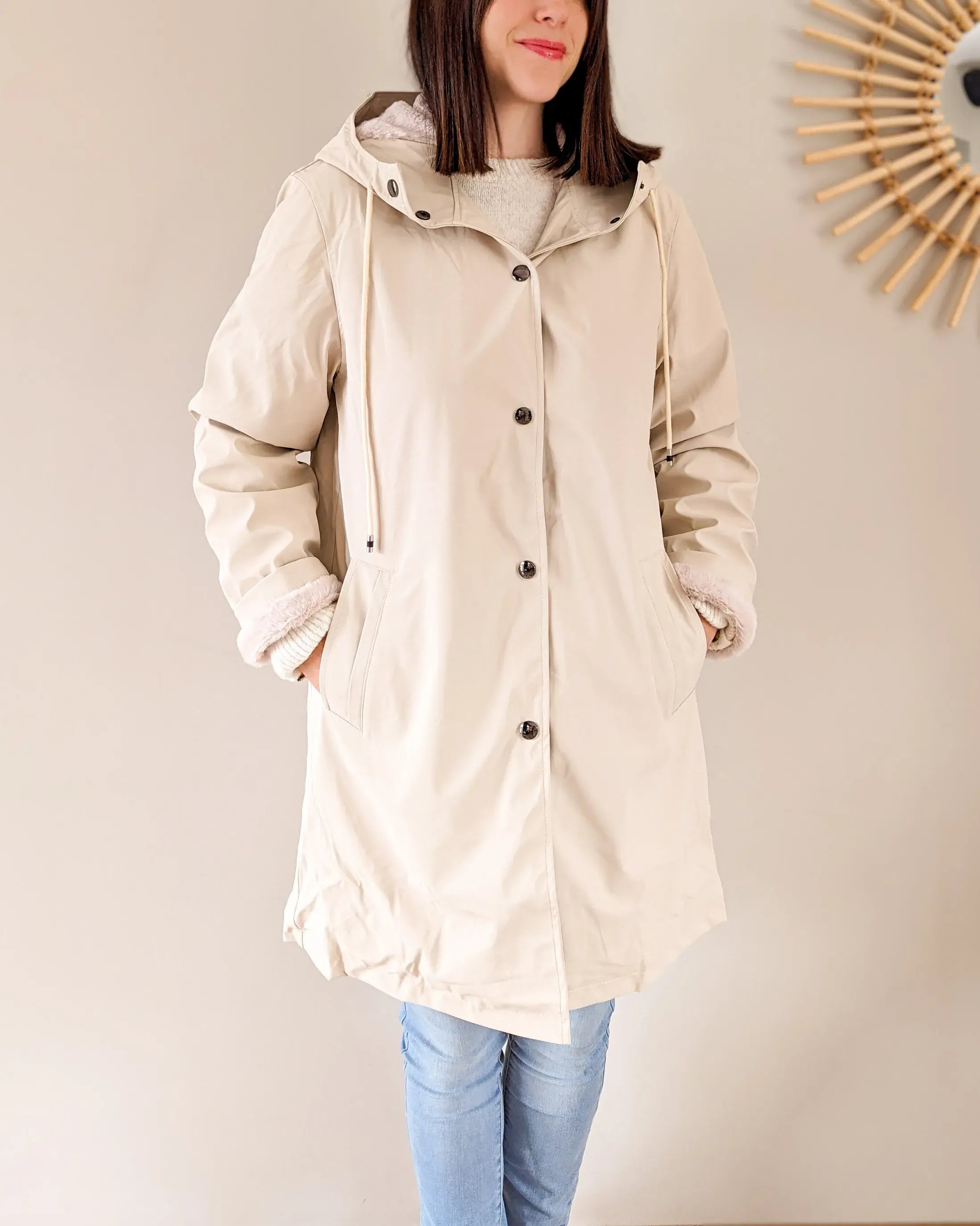 Ciré fourré imperméable - Marceau beige