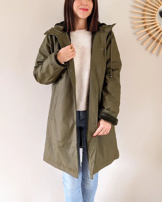 Ciré fourré imperméable - Marceau kaki