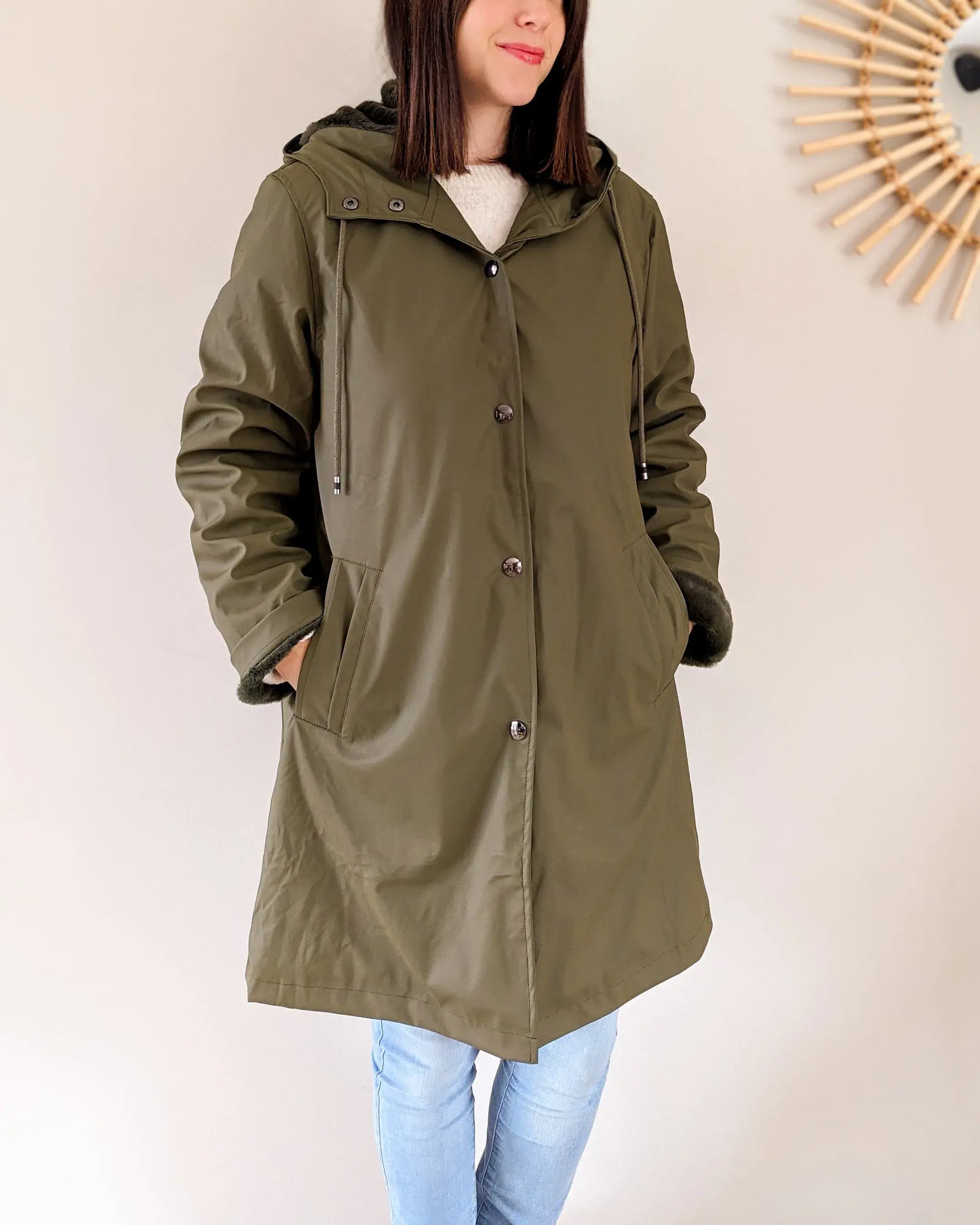 Ciré fourré imperméable - Marceau kaki