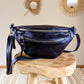Sac banane en cuir - Chuck marine