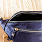 Sac banane en cuir - Chuck marine