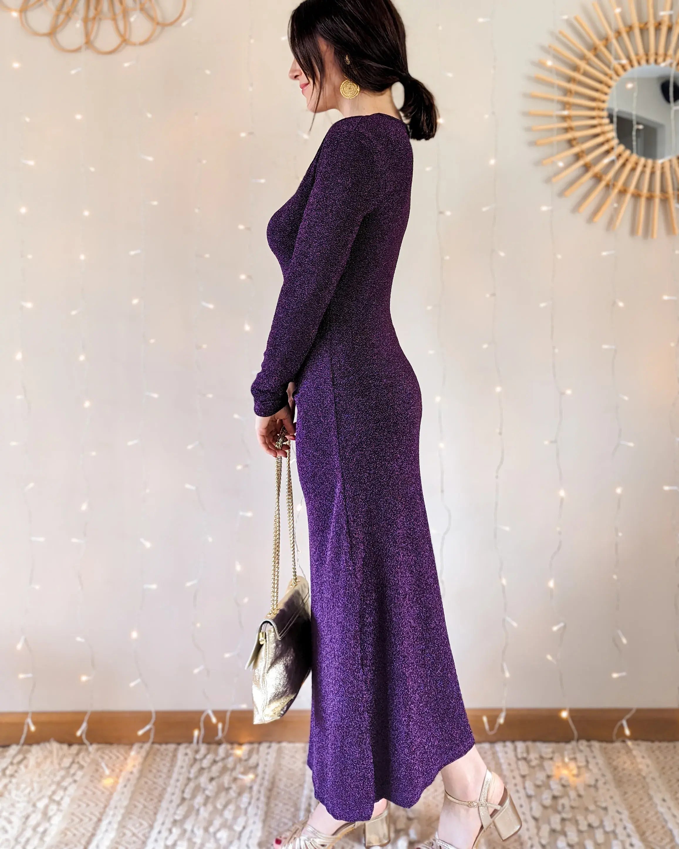 Robe violette - Scarlett