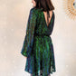Robe à sequins - Vicky verte