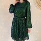 Robe à sequins - Vicky verte