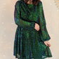 Robe à sequins - Vicky verte