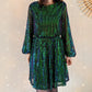 Robe à sequins - Vicky verte