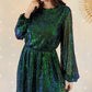 Robe à sequins - Vicky verte