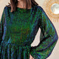 Robe à sequins - Vicky verte