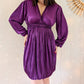 Robe plissée violette - Wendy