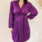 Robe plissée violette - Wendy