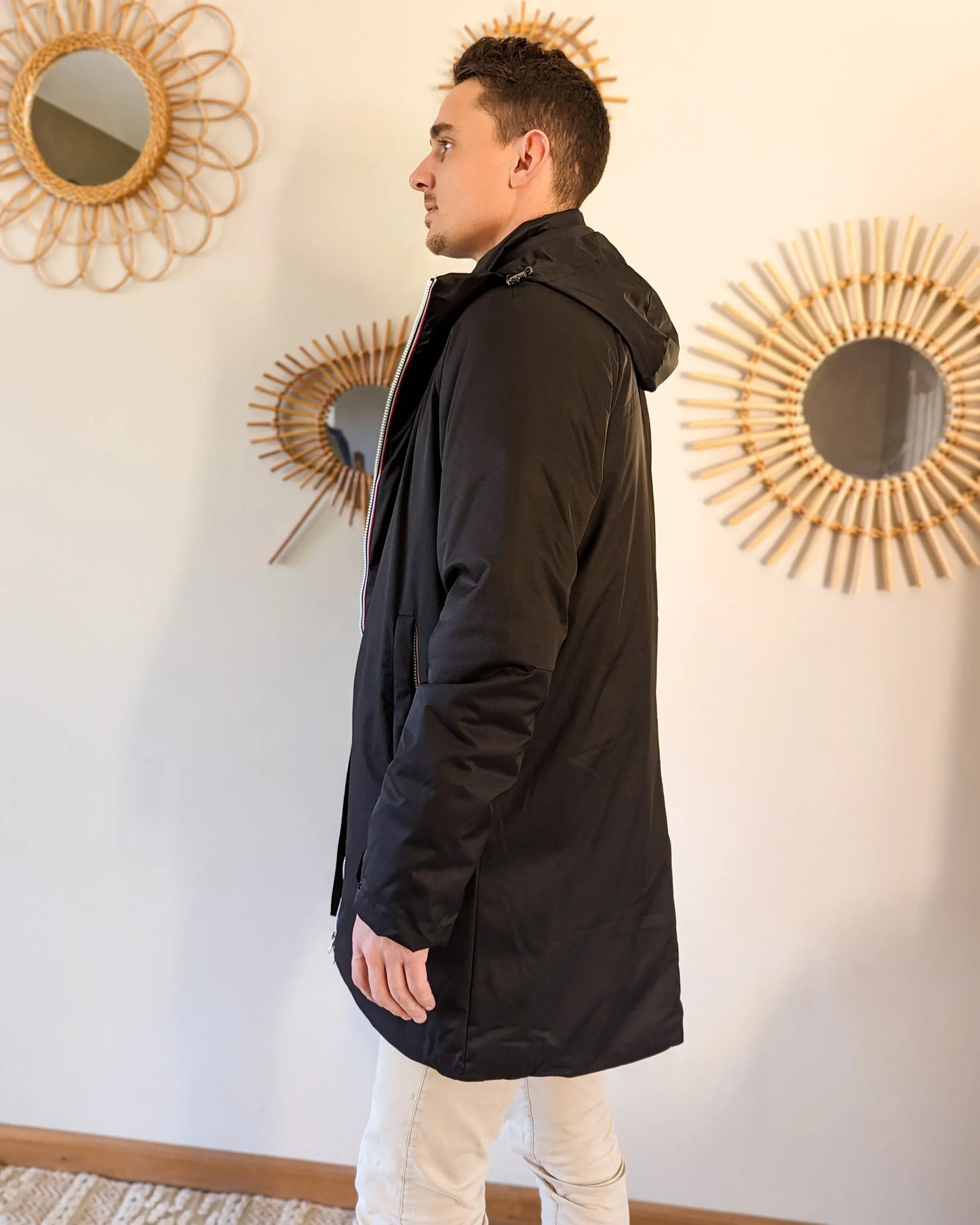 Parka longue doublure doudoune Laura Jo - Léon noire