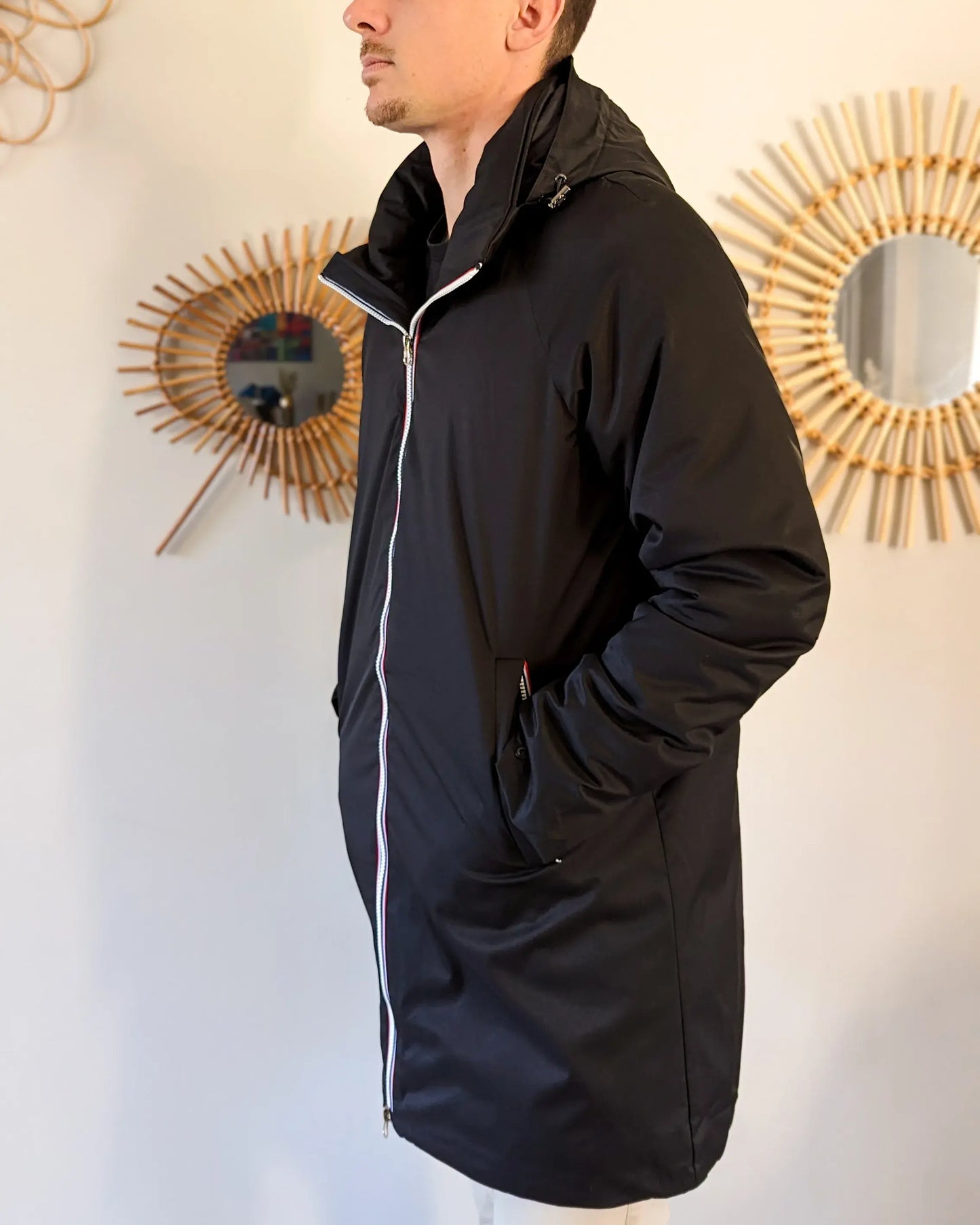 Parka longue doublure doudoune Laura Jo - Léon noire