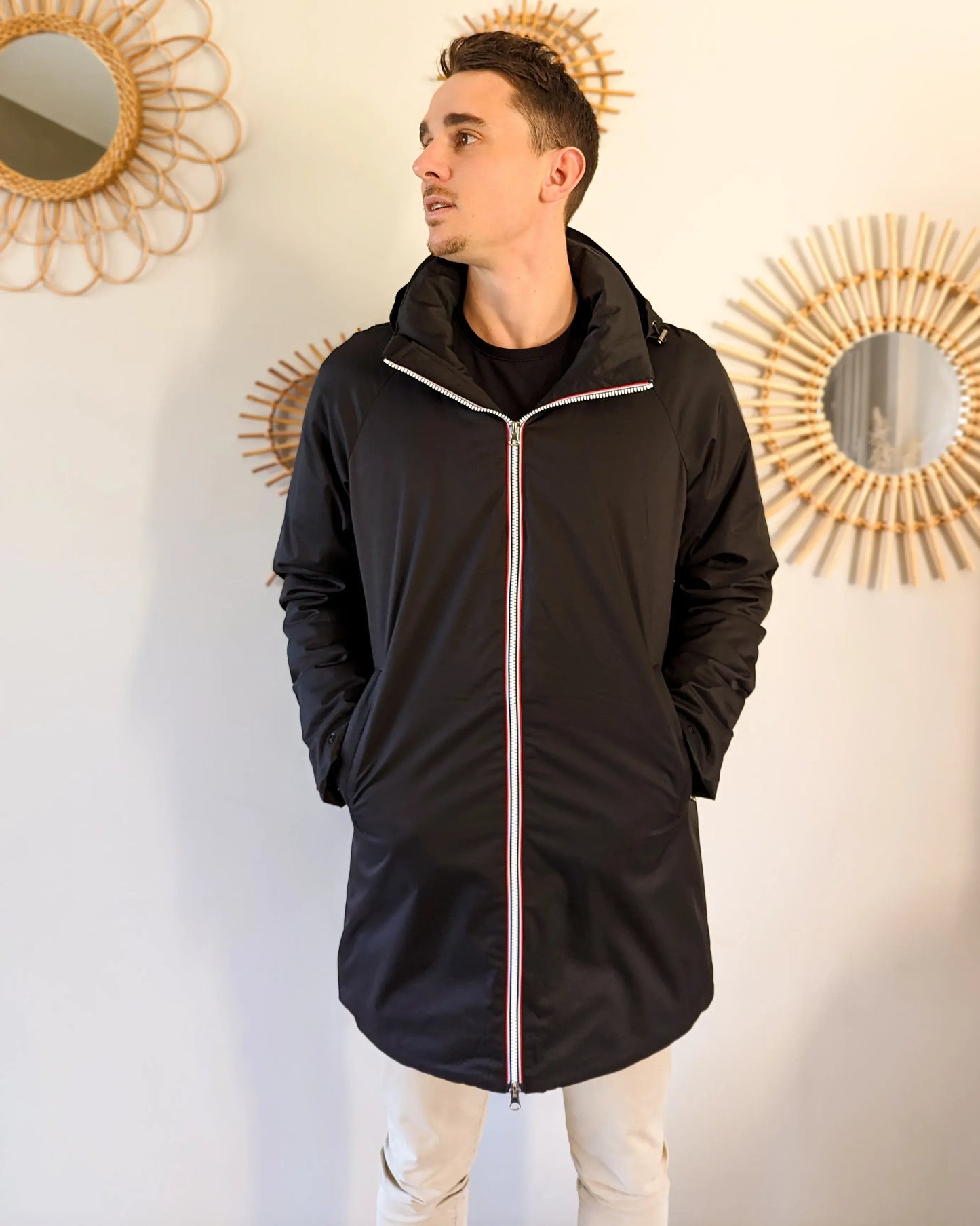 Parka longue doublure doudoune Laura Jo - Léon noire