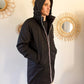 Parka longue doublure doudoune Laura Jo - Léon noire