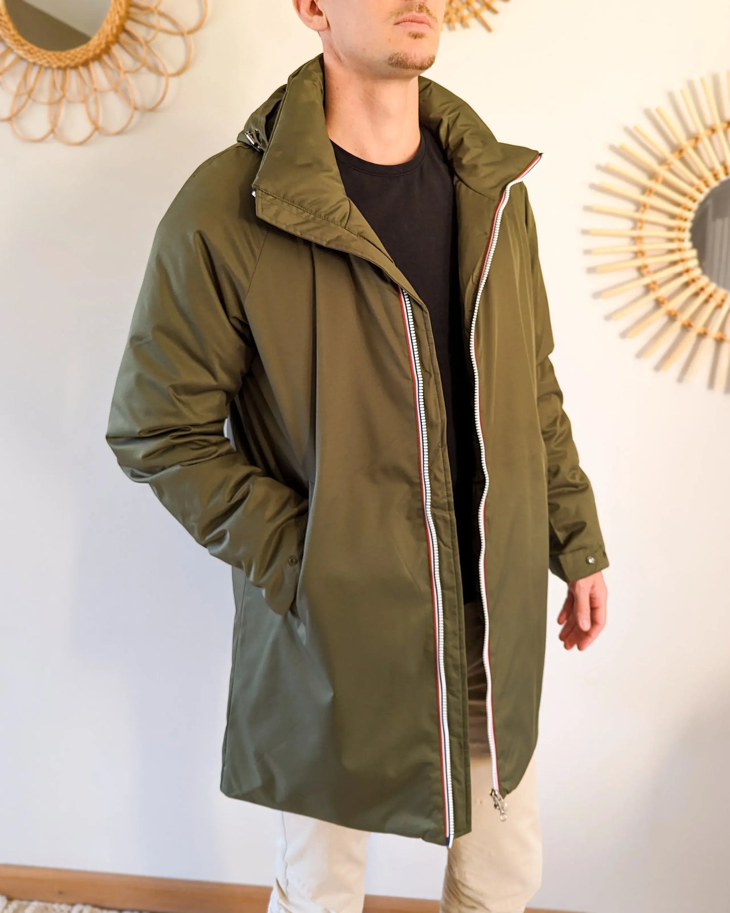 Parka longue doublure doudoune Laura Jo - Léon kaki