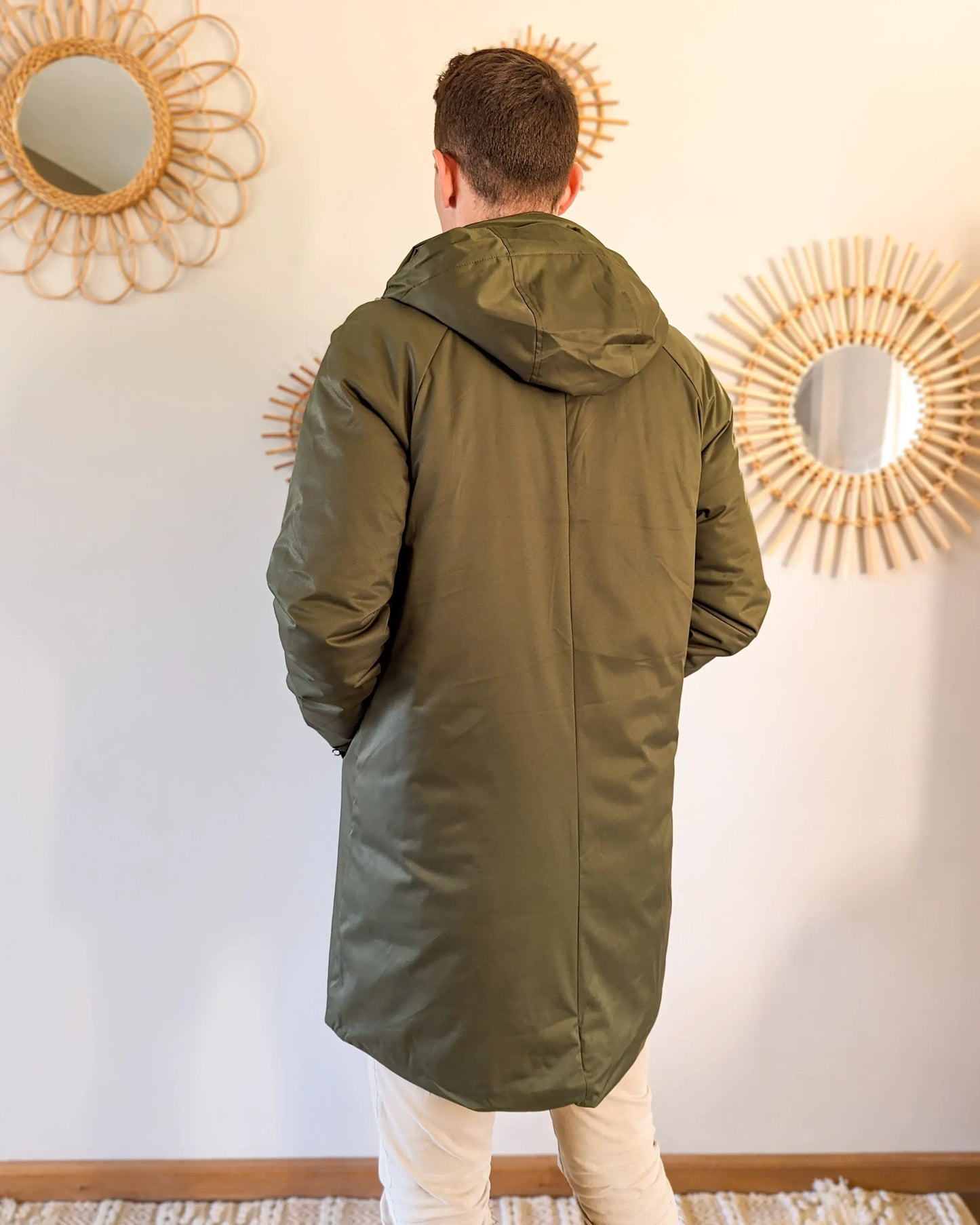 Parka longue doublure doudoune Laura Jo - Léon kaki