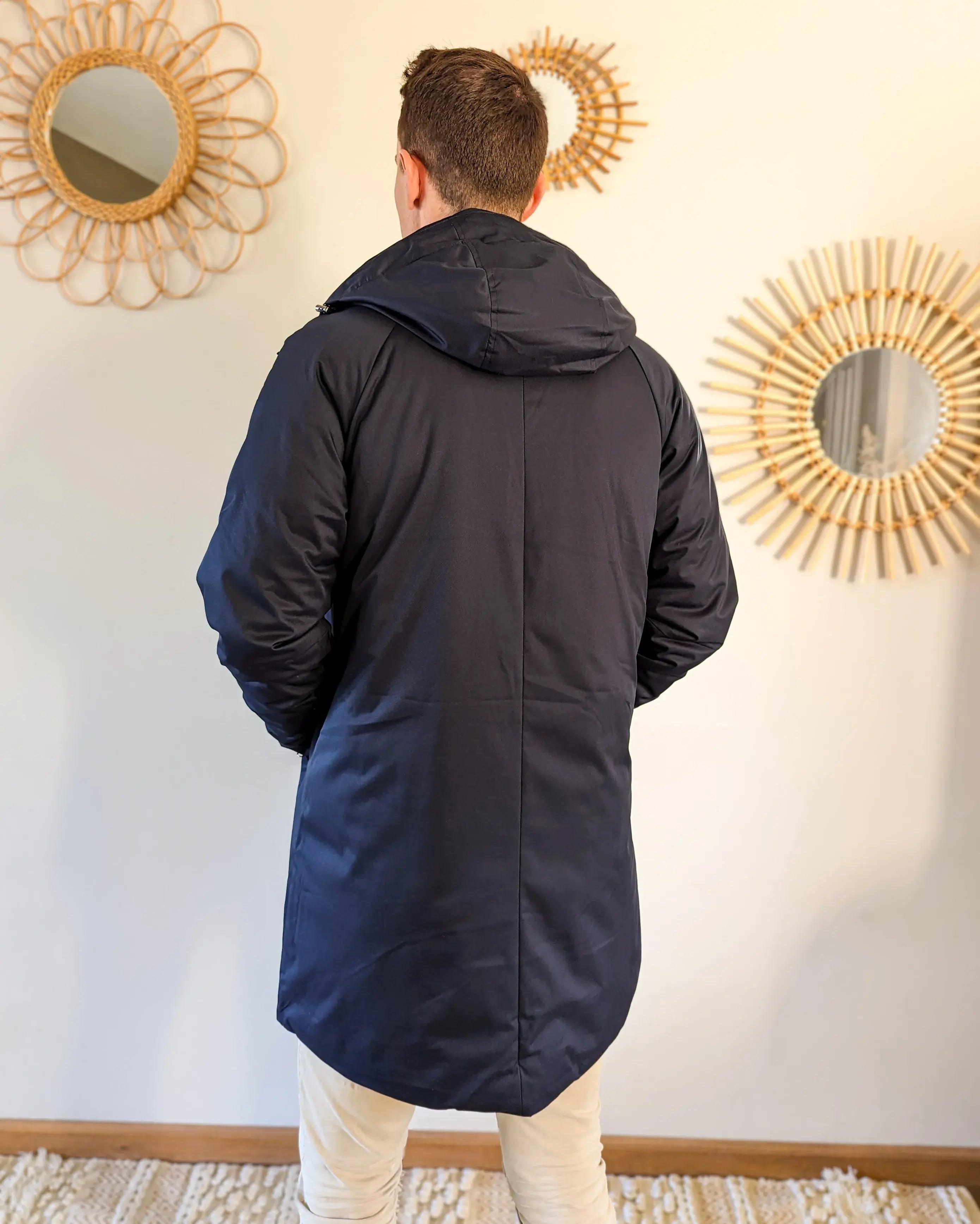 Parka longue doublure doudoune Laura Jo - Léon marine
