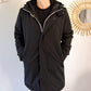 Parka longue fourrée mouton Laura Jo - Eric noire