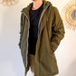 Parka longue fourrée mouton Laura Jo - Eric kaki