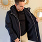 Parka longue fourrée mouton Laura Jo - Eric marine