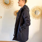 Parka longue fourrée mouton Laura Jo - Eric marine